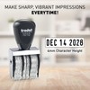 Trodat 1010 Manual Date Stamp, 12 Year, 4mm Character Size,