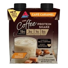 Atkins Gluten Free Proteinrich Shake Café Caramel, Keto 4pk                                                                                           