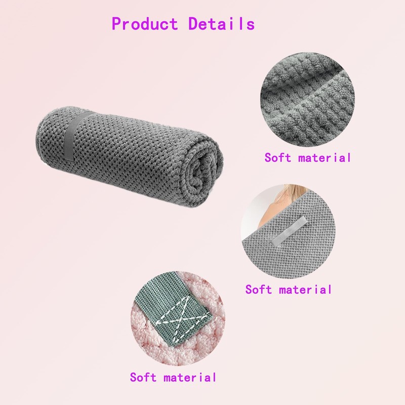 Microfiber Hair Towel Wrap for Women - Fast Drying Turban