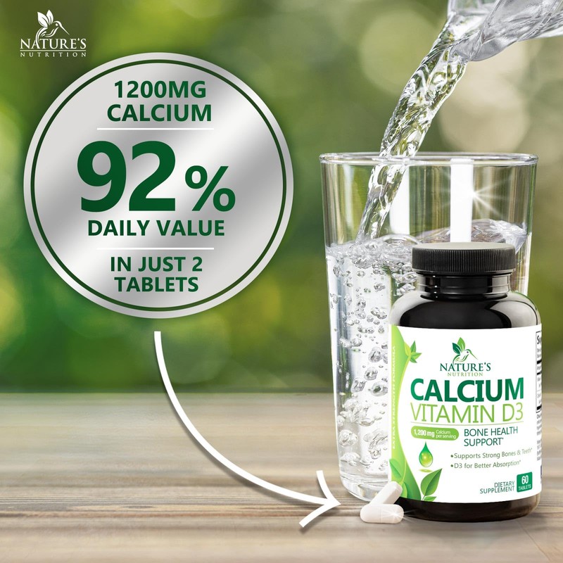 Calcium Supplement 1200 mg - with Vitamin D3 for Best