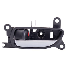 TRQ Front Left Interior Door Handle Chrome & Black Drivers Side Compatible with 2008-2013 Lexus IS F 2006-2015 IS250 IS350