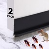 2 Pack Under Door Draft Stoppers with Brush, Door Soundproofing