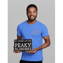 Peaky Blinders Metal Wall Sign - Fixings Included - By Order of the Peaky Blinders - Rustic Plaque Gift Merchandise Merch Man Cave Signs and Accessories 20cm x 15cm Christmas Gifts for Men Picture