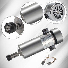 RATTMMOTOR 800W 110V CNC Air Cooled Spindle Motor 52mm 0.8KW Spindle Motor ER11 20000RPM 0.79NM with Carbon Brushes for CNC Router Engraver Milling Machine