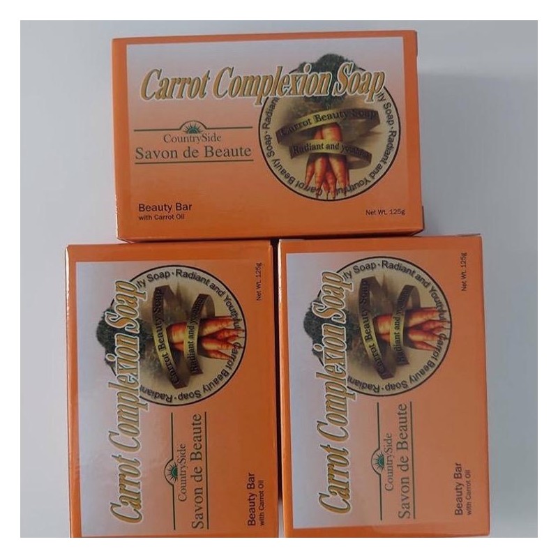Carrot Complexion Soap x 3 Pcs Body Care