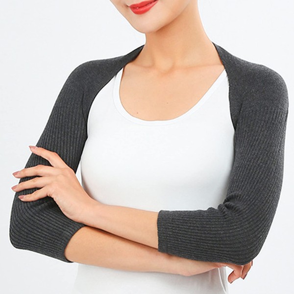 MilyaDE Cashmere Blend Shoulder Warmer Back Warmer Shoulder Pad Elastic