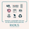RADIUS Dental Floss, Natural Floss, Unscented Silk, 33 Yards, Compostable