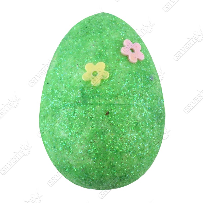 Easter Decorations 12 Colour Glitter Eggs & Straw Bonnet Parade