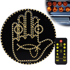 LED Auto Finger Licht und Ausdruck Zeichen Licht, 2 in 1 Hand Geste Zeichen mit Fernbedienung, AutoFenster Zubehör GesteLicht um Sich auszudrücken, Cooles Auto-Innenlicht