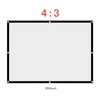 Richer-R Projector Screen, Rear Projection Screen,60-100 Inch Portable Foldable Non-Crease