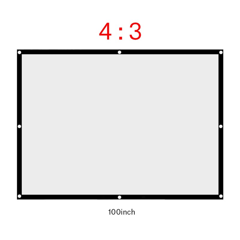 Richer-R Projector Screen, Rear Projection Screen,60-100 Inch Portable Foldable Non-Crease