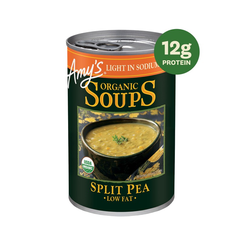 Amy's Soup, Organic Light in Sodium Variety Pack, Vegetable, Split