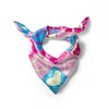 Ambesonne Colorful Head Scarf, Hearts in Square Shape, Hair Wrap,