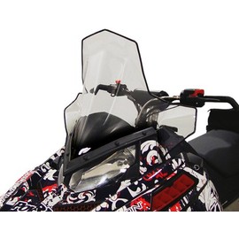 PowerMadd 11840 Cobra Windshield for Polaris Pro-Ride Chassis - Clear with black fade - Tall height