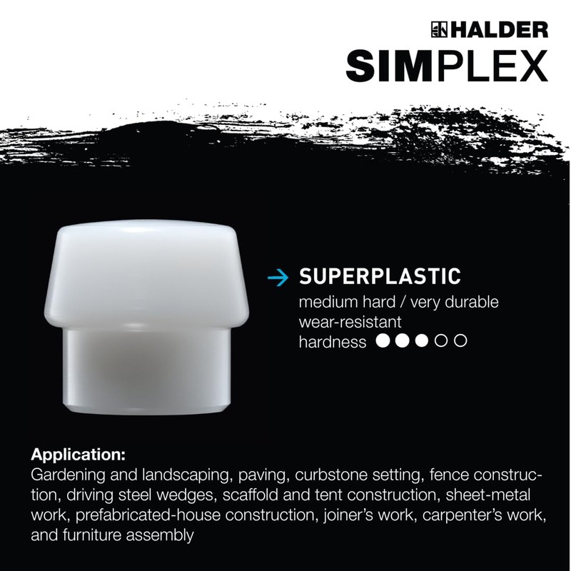 Halder to Shin purekkusu For Insert Polyethylene (White) Diameter 40