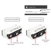 2 Pcs Micro Limit Switch 600OF 100RF 2PT 0.8OT 0.8MD