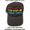 Custom Embroidered Baseball Hat (Dad Hat - Dark Green)