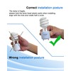 Ignixlite 2 Pack MLS13GU35 Fluorescent Light Bulbs,13W 3500K Replacement for