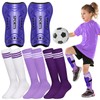 Liliful 4 Pcs Soccer Shin Guards Set for Girl Kids