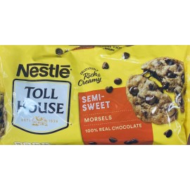 Nestlé 2x Nestle Toll House Semi Sweet Morsels Baking Chocolate Chips 36 oz Bag 2 PACK