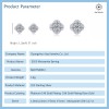 3.6 CTW S925 Sterling Silver Four Leaf Clover Moissanite Stud