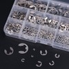 Hilitchi 300-Pcs 304 Stainless Steel E-Clip Circlip External Retaining Ring