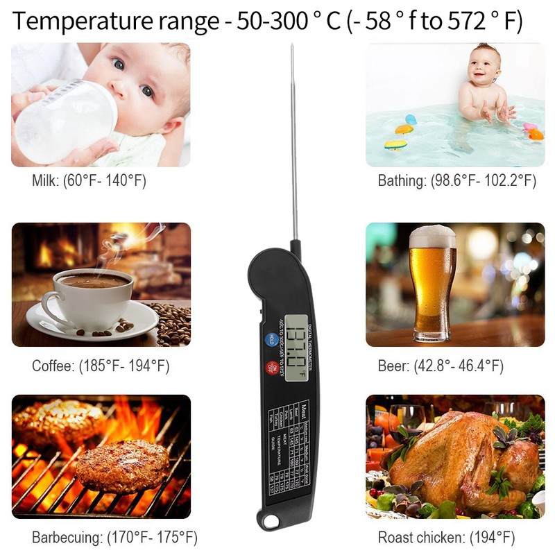 Thermometer Digital Instant Read Meat Thermometer Food Cooking Temperature Tester