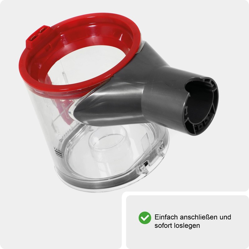 SPARES2GO Kompletter Staubbehälter kompatibel mit Dyson V7 V8 Schnurlosem Staubsauger