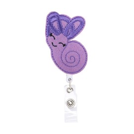 ReelFun Connie Cochlea Felt Organ Retractable Badge Reel ID Tag, Speech Pathologist Gift