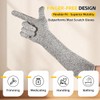 Ultra-Flexible Pet Handling Sleeves: 15.7” Kevlar Scratch-Resistant Gloves for Cat