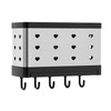Utensil Holder Stainless Steel Wall Mount Chopstick Draining Storage Shelf