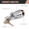 Bawkars Car Ignition Switch with 2 Keys, Waterproof Starter Replacement