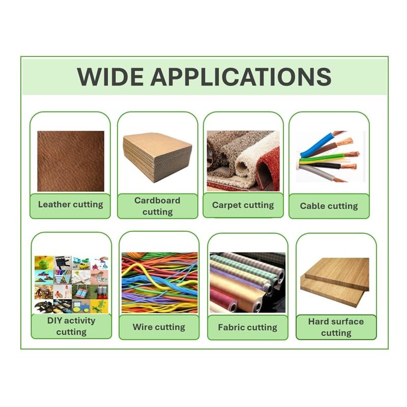 Zimpty ZY501 2-Pack Knuckle Saver Roofing Knife with 12Pcs Hook