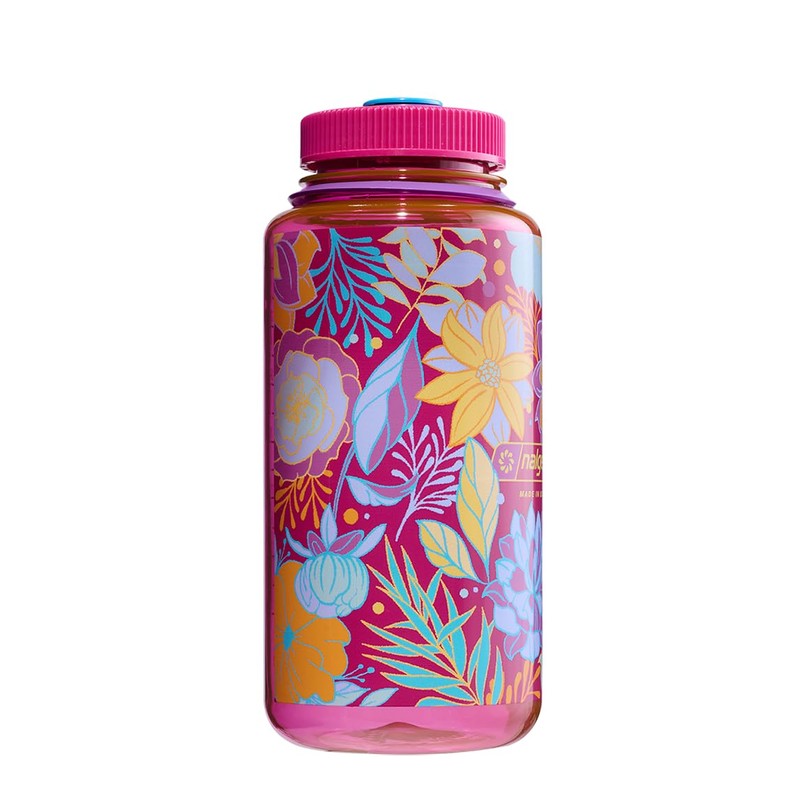 Nalgene Water Bottle 'WH Sustain' – 1 Litre Botanical Florals