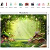 Hnmdmyi 7x5FT Enchanted Forest Backdrop Garden Magic Forest Fantasy Wonderland