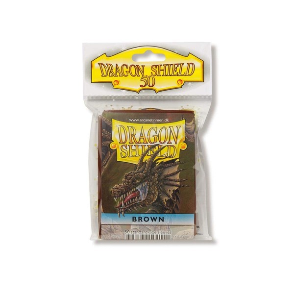 Dragon Shield Sleeves: 50Ct Card Game, Brown