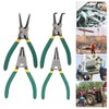4Pcs Circlip Pliers Set Snap Ring Plier Mini Internal External
