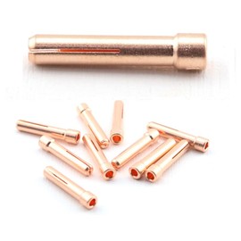 WeldingCity 10-pk TIG Welding Torch STUBBY Collet 4C418 (1/8") for Torch 17, 18 and 26 Series