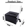 Lockable Donation Box, 15.7 x 11.5 x 10.2 cm, Secure