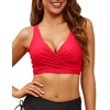 Firpearl Women Underwire Full Coverage Bikini Top Only Criss Cross