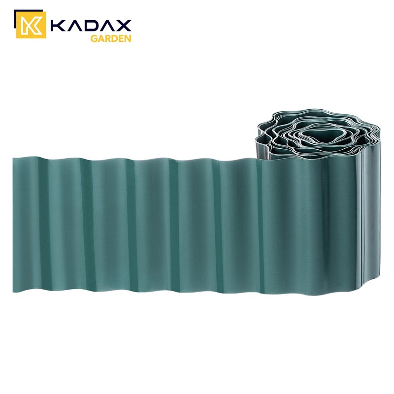 KADAX Lawn Edging 15 cm x 9 m, Plastic Flower