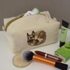 'Girl with German Shepherd Dog' Canvas Wash Bag/Makeup Case (CS00041468)