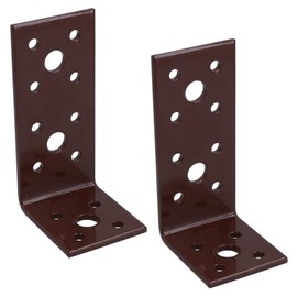 Angle Corner Bracket L-Shape Brace Fastener Plate 90mm x 45mm x 40mm 2PK