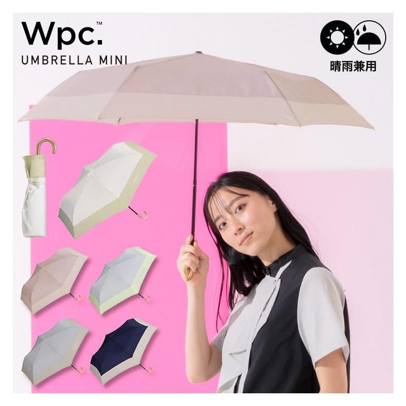 [2024] Wpc. 9095-014-002 Rain Umbrella, Folding Umbrella, Cut, Plain, Mini,