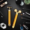 2-IN-1 Face Massager Roller 24k Golden Facial Massager, Electric 3D