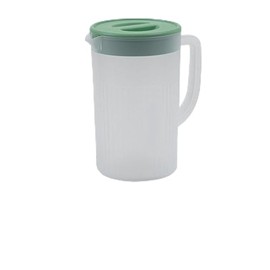Jarra de Plástico de 2,7 L con Tapa, Jarra de Agua Fría Resistente a Altas Temperaturas de Gran Capacidad para Jugo, té, Apariencia Exquisita (verde matcha)