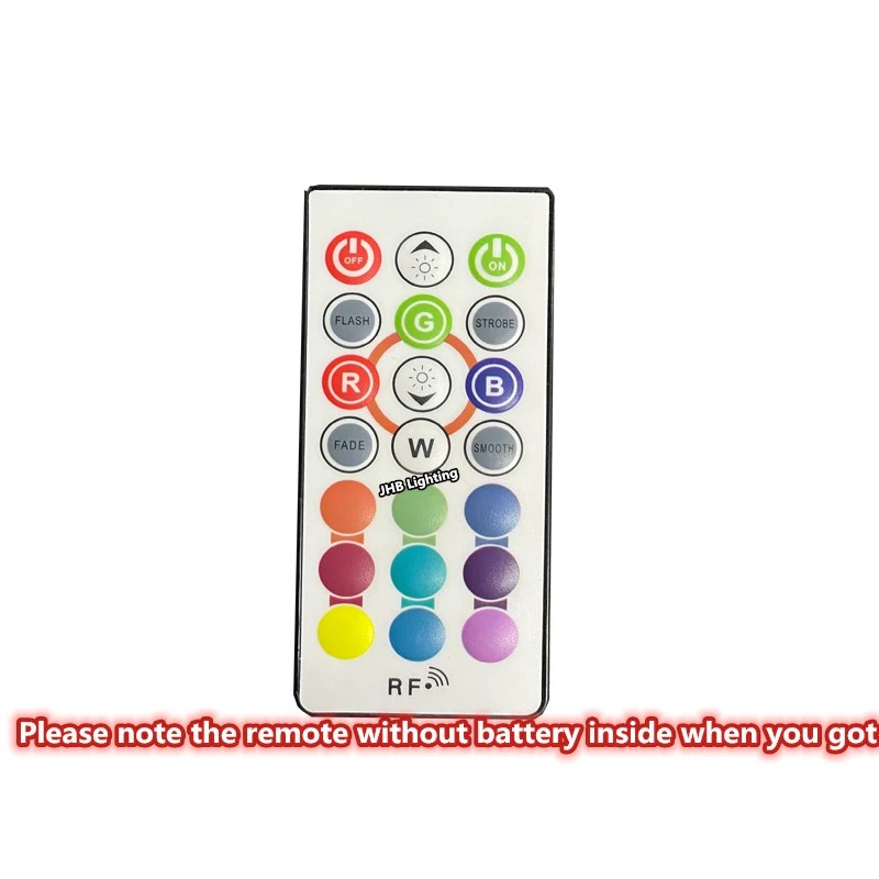 JHB Set 2PCS 6.5" Remote APP RGB Color LED Rings