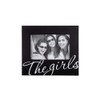 Malden International Designs The Girls in Cursive Words Picture Frame, 4x6, Black