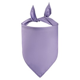 Petitebelle Single Color Pet Bandana (Lavender, Large)