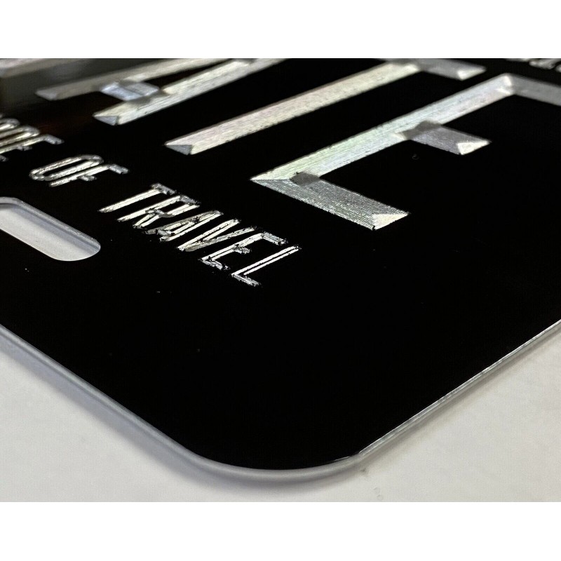 BLVD Engraved PRIVATE No Driver License Insurance Required Car Tag